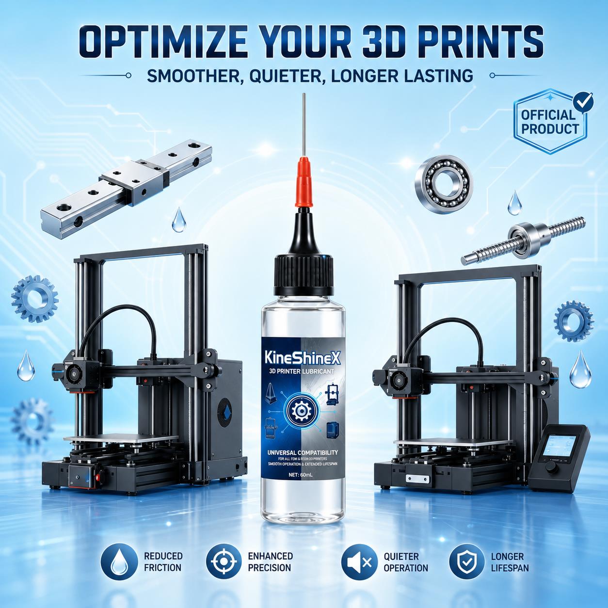 3D Printing Guide - شحم تشحيم لسكك التروس لطابعات 3D
