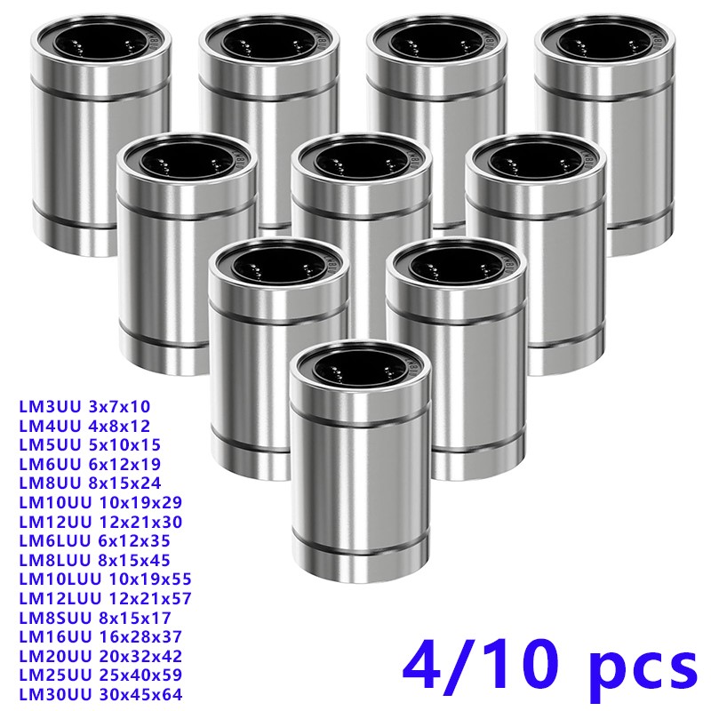 3D Printing Guide - 4/10 قطعة LM8UU LM10UU LM16UU LM12UU