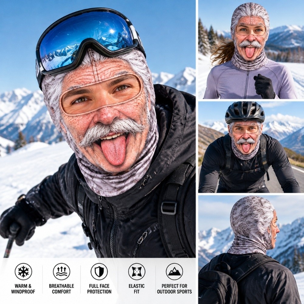 قناع دارلون دافئ بتصميم ثلاثي  - مراجعة 3D Printing Mask وسعره