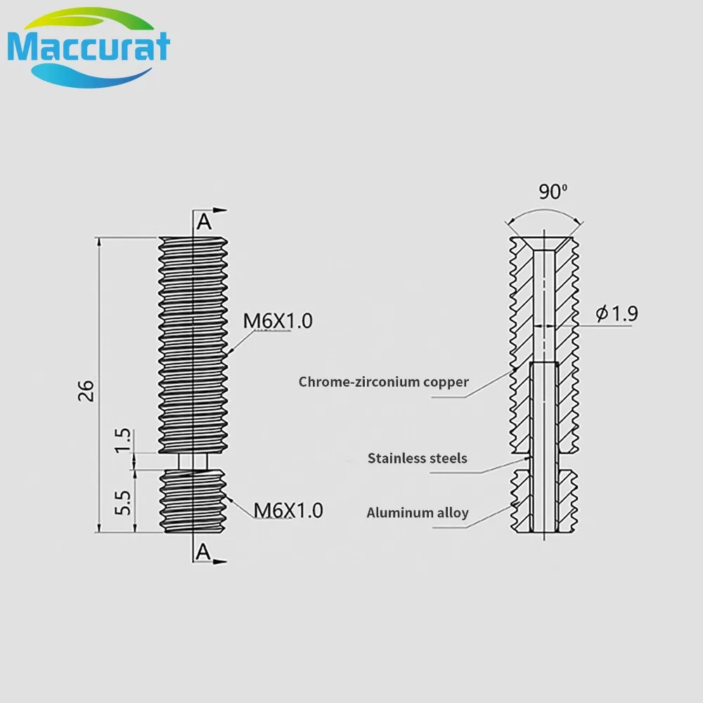 MK8 الحلق النحاس سبائك التيتان - مراجعة 3D Printing Industry وسعره
